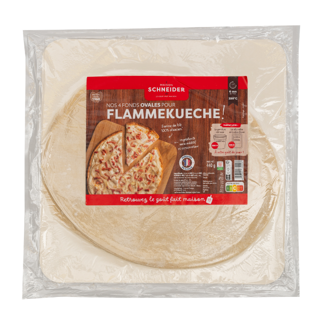 Fonds pour flammekueche - forme ovale
